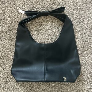 Victoria's Secret Black Shoulder Bag with Bow Detail